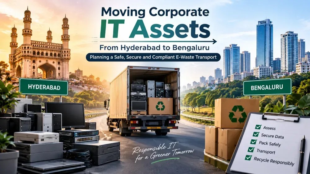 Interstate E-Waste Transport: Compliantly Moving Corporate IT Assets from Hyderabad to Bengaluru