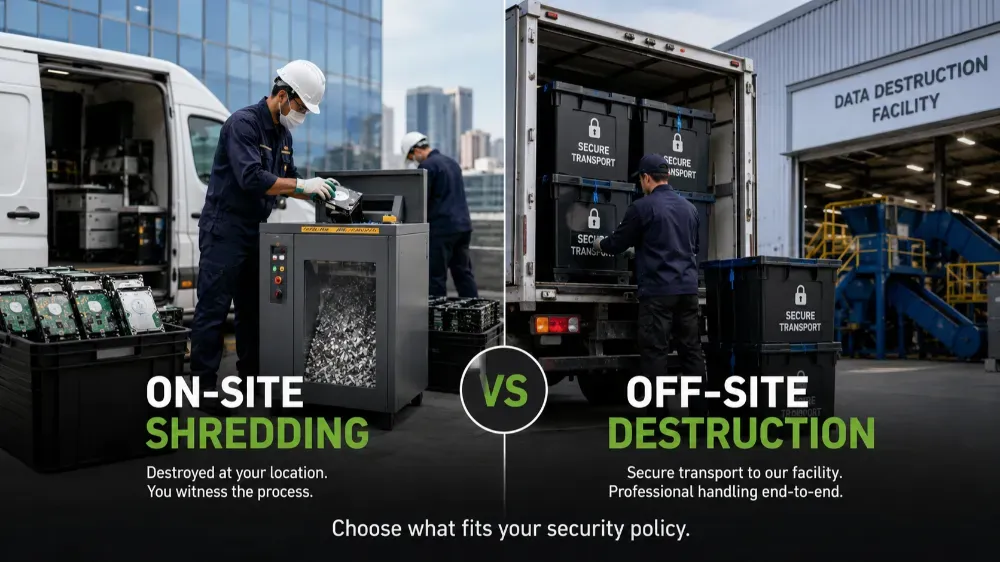 On-Site vs. Off-Site Shredding: What Fits Your Corporate Security Policy?
